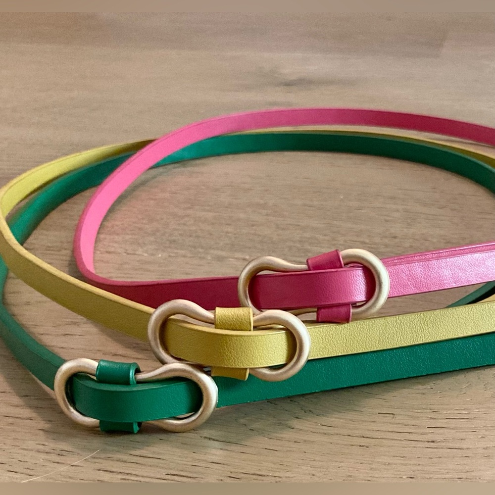 Bundle 🟣​ GUC 3 Faux Leather Belts